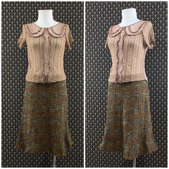 2005 Anthro “Hickory Tweed Skirt” by C.C. Outlaw - Picture 14 of 16